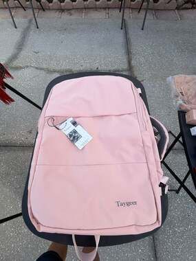 Taygeer Pink Travel Backpack for Women 15.6 Inch Laptop Bag with USB Port